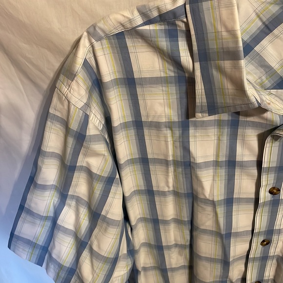 Cabela’s Men’s Blue Striped Button Up Casual Shirt Size XL - Picture 5 of 12